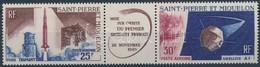 ** 1966 Az Első Francia Műhold Hármascsík Mi 413-414 - Other & Unclassified