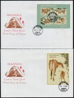 1997 Kínai újév Kisív FDC-n Mi 1785-1788 + Blokk FDC-n Mi 268 - Other & Unclassified