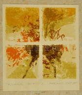 Harmati Zsófia (1966): Tájlapok, 1997 Színes Rétegnyomat, 15 X 15 Cm - Autres & Non Classés