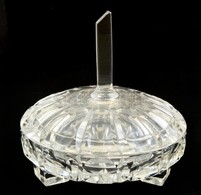 Üveg Bonbonier Tetővel, Csiszolt, D: 13 Cm M: 12 Cm - Verre & Cristal