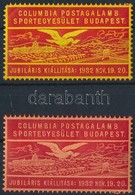 1932 2 Klf Columbia Postagalamb Sportegyesület Levélzáró - Non Classés