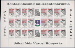 1946 Honfoglalásunk Millecentenáriuma Alkalmából Levélzáró Teljes ív - Non Classés