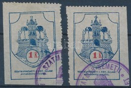 Szatmárnémeti 1910 Anyakönyvi Díj MPIK 1 + 1a (100.000) - Unclassified