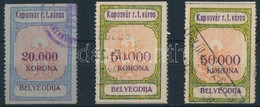 1926 Kaposvár 3 Db 2 Klf Füzetbélyeg (19.000) - Unclassified