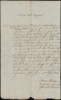 1834 Német Nyelvű Levél Boráros József Aláírásával - Unclassified