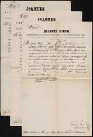 1871-1876 Simor János Esztergomi érsek 3 Db Levele Egyházi ügyben, Aláírásokkal (Durguth József, Szabó József) - Non Classés