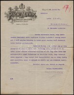 1922 Szeged, Pick Márk Szalámigyár, Zsiradék- és Termény-üzlet Fejléces Levélpapírjára írt üzleti Levél - Unclassified