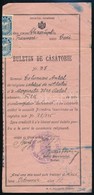 1935 Csíkszépvíz (Frumoasa), Román Nyelvű Házassági Anyakönyvi Igazolás, Okmánybélyegekkel - Non Classés