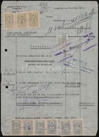 1941 Hamburg, Carlowitz & Co. Fejléces Levélpapírjára Kiállított Számla Illetékbélyegekkel - Non Classés