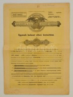 1942 Nemzetközi Baleset és Kárbiztosító Társaság Baleset Elleni Díszes Biztosítási Kötvénye, Angyal-ny., Hajtásnyommal - Non Classés
