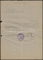 1944 Balassagyarmat, Nógrád Vármegye Főispánja, Baross József által Aláírt Hivatalos Levél - Non Classés