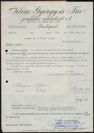 1948 Bp., Klösz György és Fia Grafikai Műintézet R.t. (állami Kezelésbe Vett üzem) Fejléces Levele - Non Classés