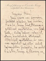 1907 Gr. Batthyány Béla, József Főherceg Kamarásának Hivatali Minőségben írt, Autográf Levele Borítékkal. - Non Classificati