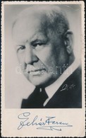 Lehár Ferenc (1870-1948) Zeneszerző Saját Kezű Aláírása őt ábrázoló Fotólapon. - Andere & Zonder Classificatie