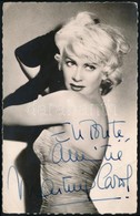 Martine Carol (1920-1967) Francial Színésznő Dedikált Fotólapja / With Autograph Signature - Altri & Non Classificati