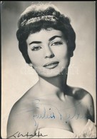 Giulia Rubini (1935- ) Olasz Színésznő Aláírása őt Magát ábrázoló Fotón - Autres & Non Classés