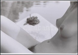 Cca 1985 Rejtőzködő Szépségek, Szolidan Erotikus Fényképek, 5 Db Mai Nagyítás, 10x15 Cm és 25x18 Cm Között / 5 Erotic Ph - Autres & Non Classés
