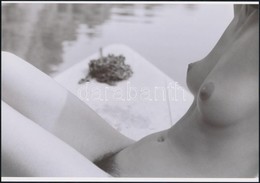 Cca 1985 Rejtőzködő Szépségek, Szolidan Erotikus Fényképek, 5 Db Mai Nagyítás, 10x15 Cm és 25x18 Cm Között / 5 Erotic Ph - Altri & Non Classificati