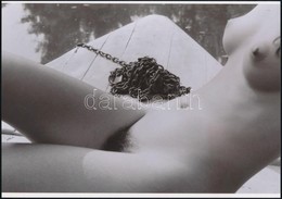 Cca 1979 Hableányok, Szolidan Erotikus Fényképek, 6 Db Mai Nagyítás, 10x15 Cm és 25x18 Cm Között / 6 Erotic Photos - Autres & Non Classés