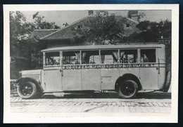 Cca 1935 A Budapesti Helyiérdekű Vasutak Rt. Autóbusza, Utólagos Előhívás, 6,5x9,5 Cm - Autres & Non Classés