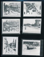 Cca 1930 Budapest, Városi életképek (Blaha Lujza Tér, Ferenciek Tere, Nyugati Pályaudvar, Astoria, Motorverseny, Villamo - Autres & Non Classés