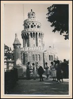 Cca 1940-1950 Budapest, János-hegy, Erzsébet-kilátó, Kartonra Kasírozott Fotó, 17,5x12,5 Cm - Autres & Non Classés