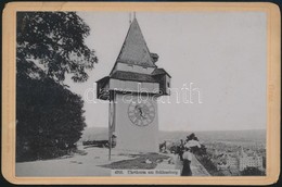 Cca 1890 N. D. De Laghet Temetője és Schlossberg 2 Db Fotó / N. D. De Laghet Cemetary And Graz,   Schlossberg 2 Photos 8 - Autres & Non Classés