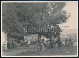 1939 Kassa, Lajos-forrás, Piknik, Hátoldalon Feliratozott Fotó, 12x17 Cm - Autres & Non Classés