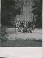 1937 Aggtelek, Kirándulók Csoportképe, 24x18 Cm - Autres & Non Classés