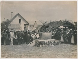 Cca 1910 Rokkant Puszta (Őrhalom Község, Nógrád Megye) Raffay Sándor Püspök Beszél Avatáson. Hallgatóság és Csendőrök. F - Autres & Non Classés