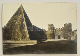 Cca 1900 Róma, Porta San Paolo, Nagyméretű Fotó, Vasari&Milano, 27,5×39 Cm - Autres & Non Classés