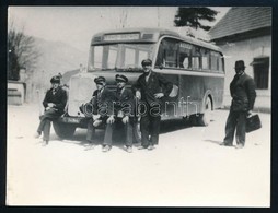 Cca 1940-1960 MÁVAUT Autóbuszok, Az Egyik Rahó (Rachov / Rachiw) Felé Közlekedő Busz, 23 Db Utólagos Előhívás, 9x12 Cm - Autres & Non Classés