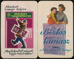 1959 2 Db Takarékoskodást Reklámozó Kártyanaptár - Reclame