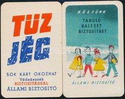 1959 2 Db Biztosítást Reklámozó Kártyanaptár - Publicités