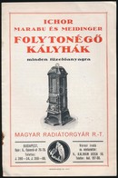 Cca 1930 Ichor Marabu és Meidinger Folytonégő Kályhák Katalógus, 8 P - Advertising