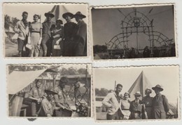 1933 4 Db Cserkész Fotó, A Hátoldalon Feliratozva, Dátumozással 1933. Augusztusából, Feltehetőleg A Gödöllői Dzsemborin  - Scouting