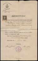 1910 Erkölcsi Bizonyítvány Izraelita Vallású Személy Részére, Békécsaba, Békéscsaba Nagyközség Előljáróságának Fejléces  - Autres & Non Classés