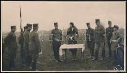 Cca 1915 Habsburg Hercegné A Fronton Katonákkal, Jutalmat Oszt 17x12 Cm - Autres & Non Classés