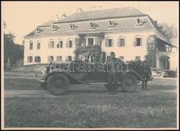 Cca 1940 Bethlen, Kastély Honvédekkel, Fotó, 16,5×22,5 Cm - Andere & Zonder Classificatie