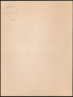 Cca 1940 'Páncélos üdvözlettel' Feliratos Dombornyomásos Papírlap - Autres & Non Classés