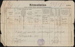 1920 Rákospalota, Kimutatás Katonai Személyek Ellátására Igényjogosult Hátramaradottjairól - Autres & Non Classés