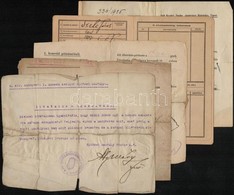 1918-1935 Katonai Elbocsátó Igazolványok, Kórházi Elbocsátó Igazolvány, Stb., 5 Db - Autres & Non Classés
