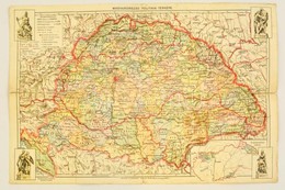 1940 Irredenta Magyarország Térkép. Szegedtől Zágonig. 41x28 Cm Ragasztott - Autres & Non Classés