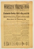 1916 A Debreczeni Független Újság 11. évfolyamának 64. Száma Háborús Hírekkel - Non Classificati