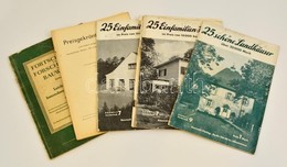 Cca 1930-1940 Vegyes Német Nyelvű építészettel Kapcsolatos Nyomtatványok, 6 Db: 

1933-1937 Neunzeitliches Bauwesen Hera - Non Classificati