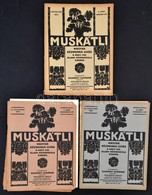 1933-1934 A Muskátli Kézimunka újság Három Lapszáma, Szabásminta Mellékletekkel, Sérült Papírkötésben - Non Classificati
