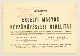 1938 Erdélyi Magyar Képzőművészeti Kiállítás Meghívója - Non Classés