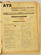 1941 Automobiltechnische Zeitschrift 44. évf. Stuttgart, Franckh'sche Verlag, 638 P. Átkötött Egészvászon-kötés, Megvise - Non Classés