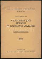 Mérnöki Továbbképző Intézet Kiadványai 2 Db: 

Dr. Futaky Zoltán: A Tagosítás Jogi, Mérnöki és Gazdasági Műveletei. Mérn - Non Classés