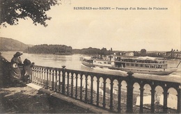 Serrières-sur-Rhône - Passage D'un Bateau De Plaisance (à Aube) - Cliché G.T. - Serrières